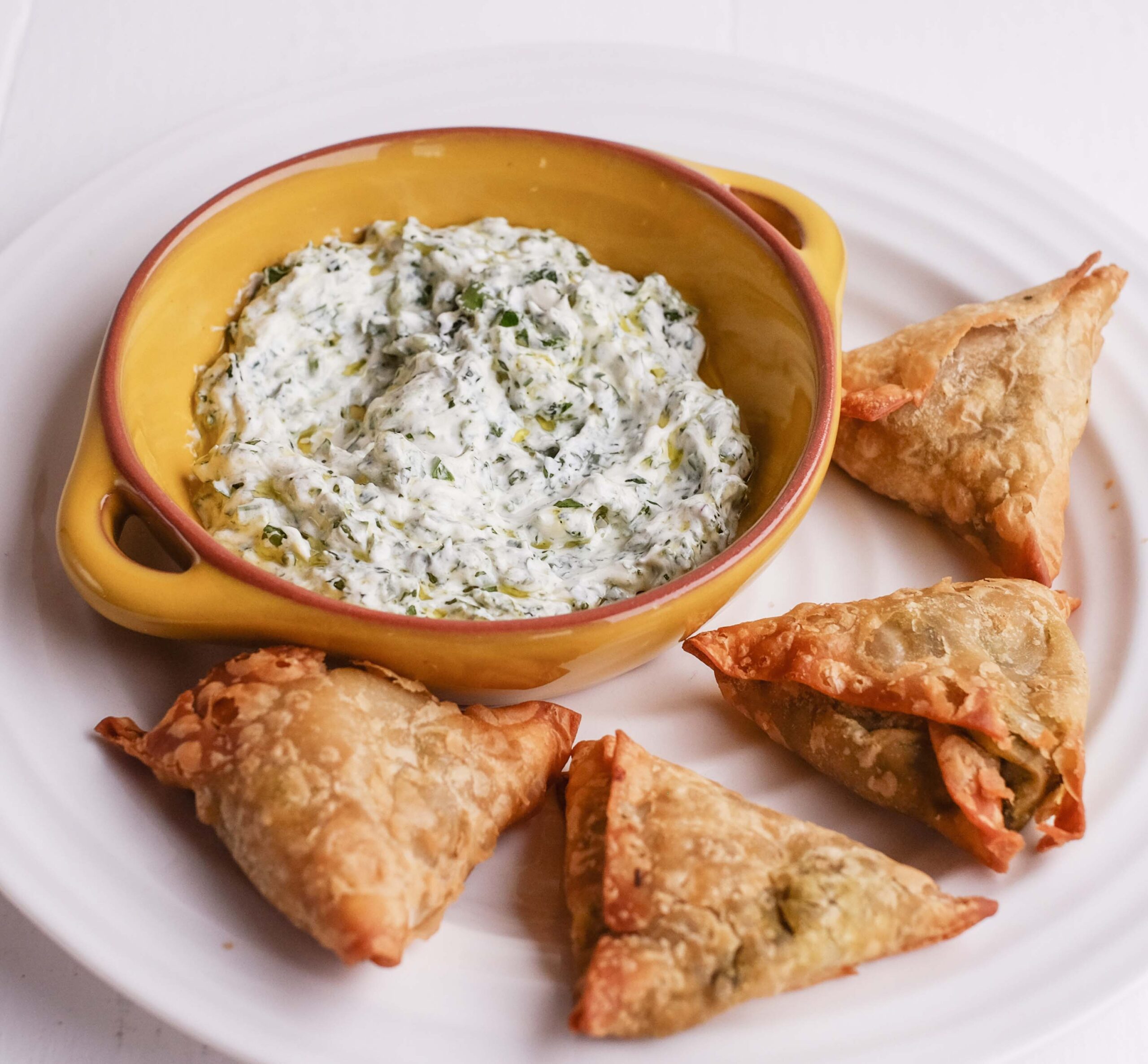 Samosas-chermoula-dip-square - Tims Dairy